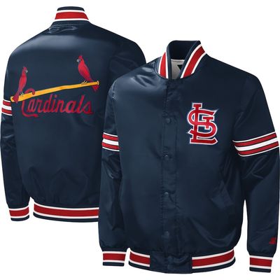St. Louis Cardinals Men's Starter Slider Satin Full-Snap Varsity Jacket