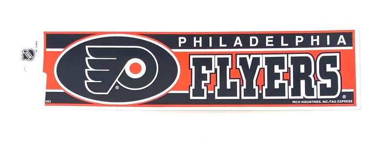 Philadelphia Flyers 3" x 10" Bumper Sticker