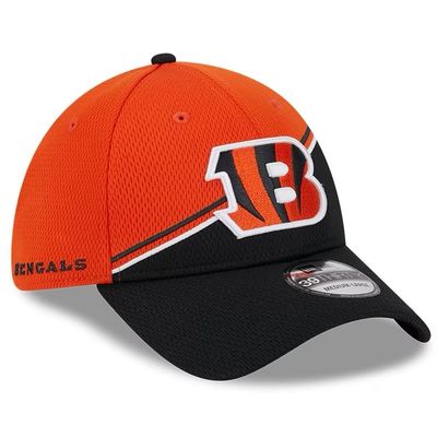 Cincinnati Bengals Men’s New Era Black/Orange 2023 Sideline 39THIRTY Flex Hat