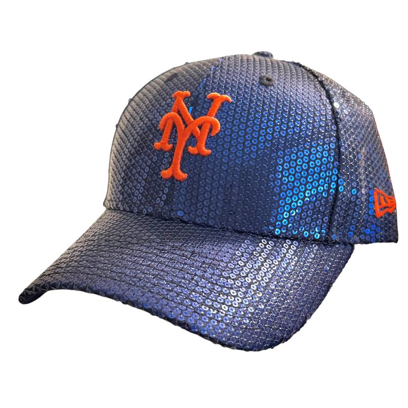 New York Mets Women's Sequin New Era 9Forty Adjustable Hat