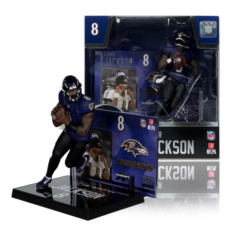Baltimore Ravens Lamar Jackson NFL McFarlane Legacy Series Figure 30 Baltimore Ravens Lamar Jackson NFL McFarlane Legacy Series Figure 30