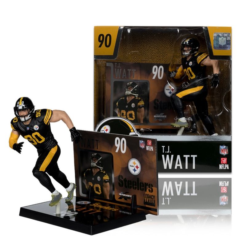 Pittsburgh Steelers TJ Watt Color Rush NFL McFarlane Legacy Series Figure #32