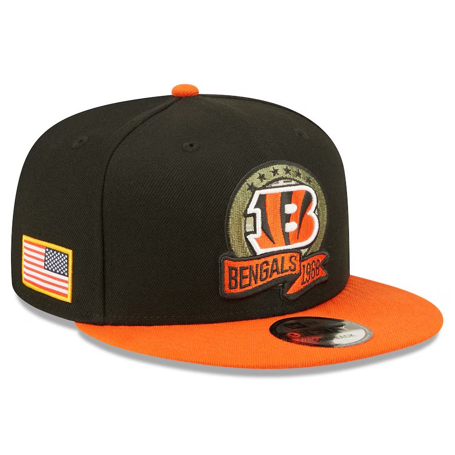 Cincinnati Bengals Men's New Era Salute To Service 9FIFTY Snapback Hat