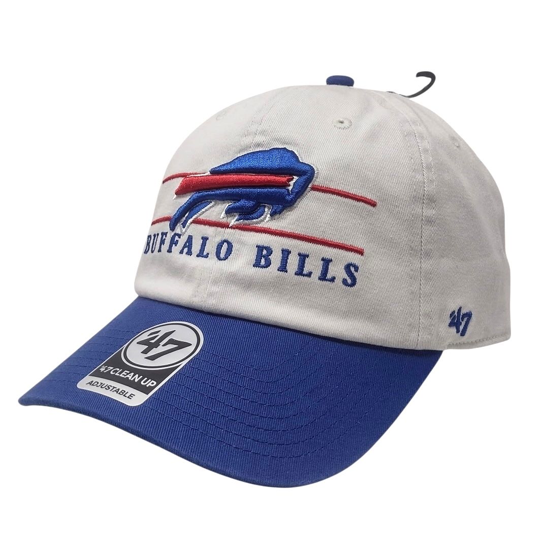 Buffalo Bills Men's White Clubhouse 47 Brand Clean Up Adjustable Hat