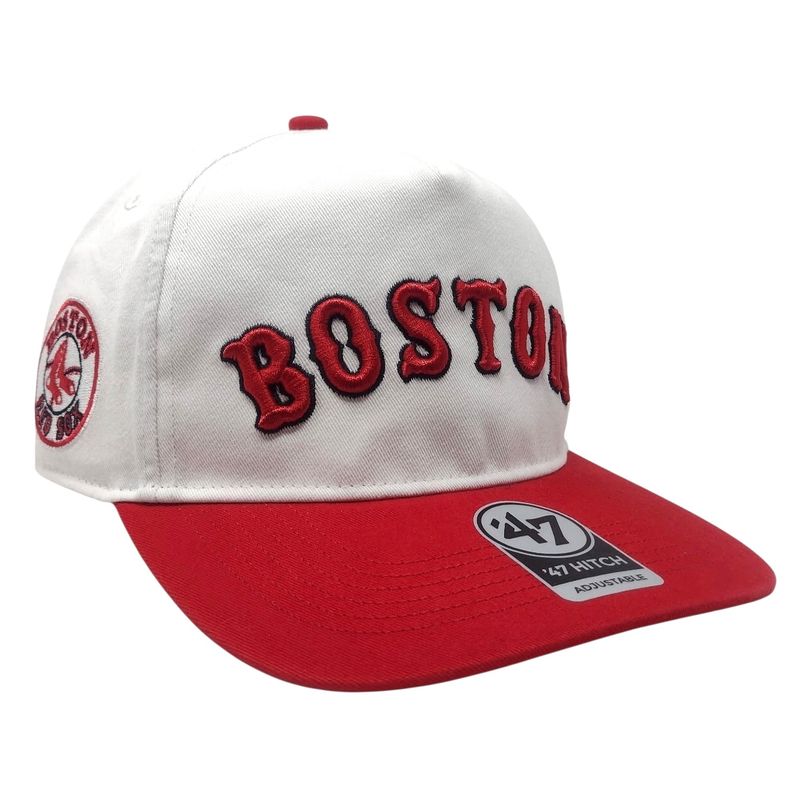 Boston Red Sox Men’s White Double Header 47 Hitch Adjustable Hat