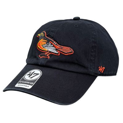 Baltimore Orioles Men’s Black 47 Brand Clean Up Adjustable Hat