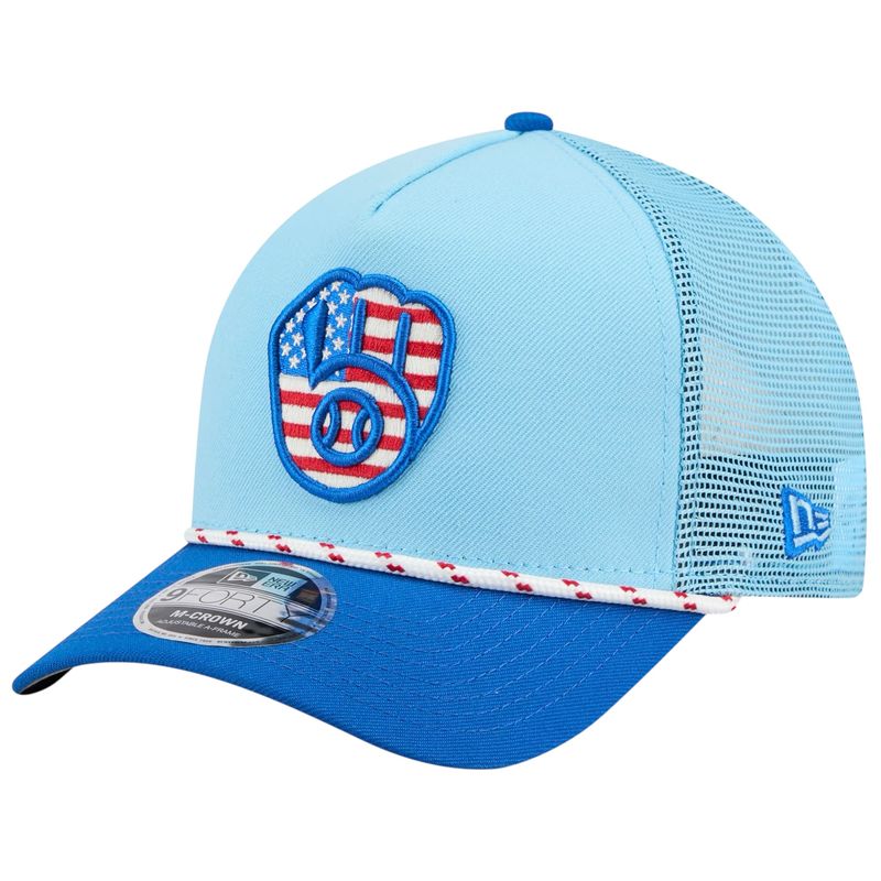 Milwaukee Brewers Men's MLB 2025 4th of July New Era 9Forty M-Crown Adjustable A-Frame Hat