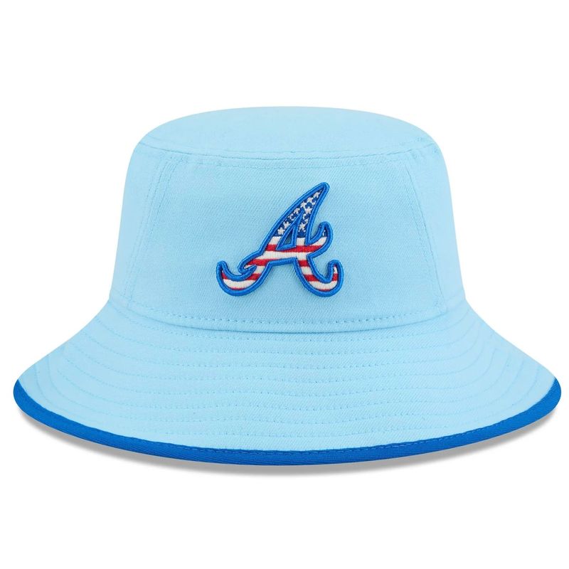 Atlanta Braves 2025 4th of July New Era Bucket Hat
