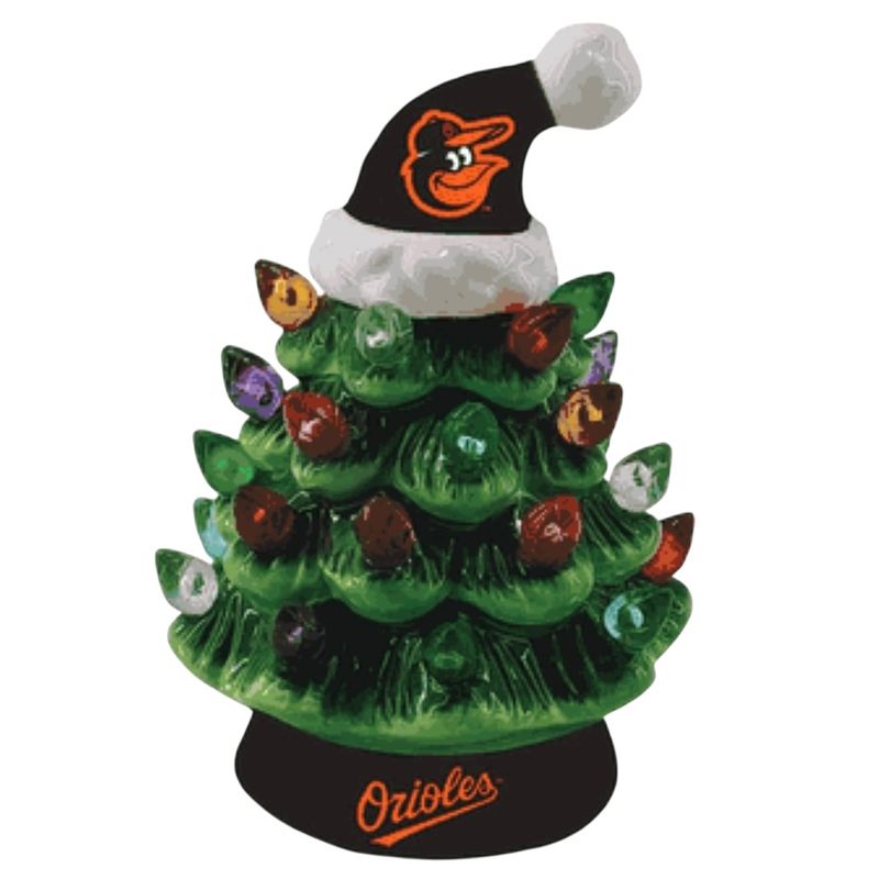 Baltimore Orioles 4" Ceramic LED Christmas Tree