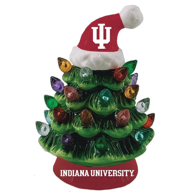 Indiana Hoosiers 4" Ceramic LED Christmas Tree
