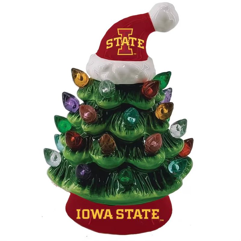 Iowa State Cyclones 4" Ceramic LED Christmas Tree