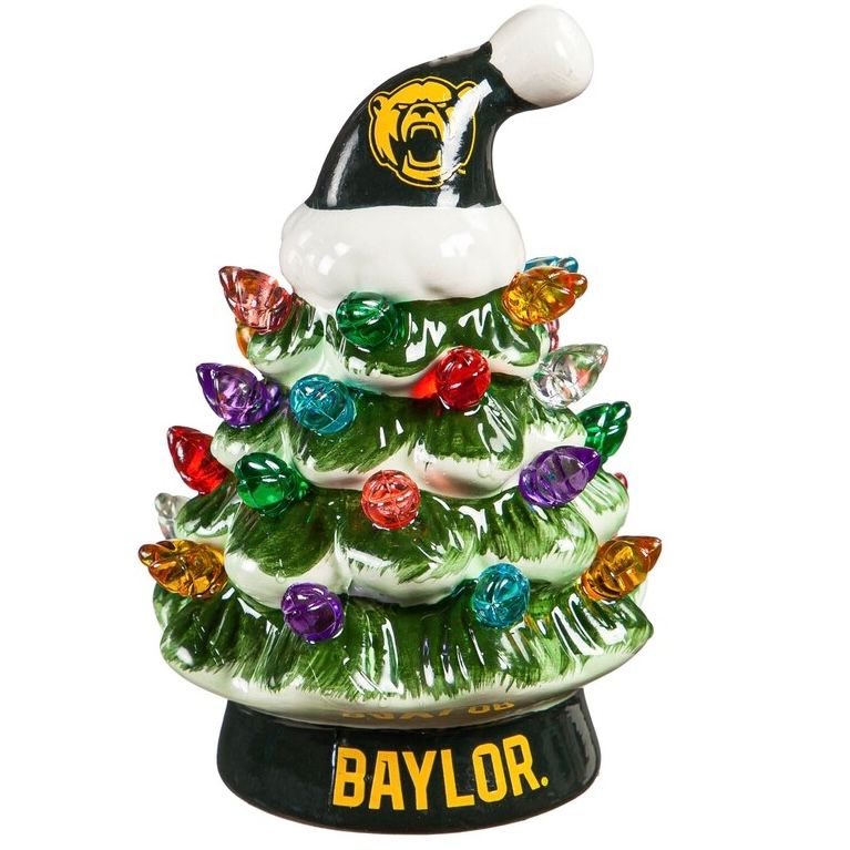Baylor Bears 4" Ceramic LED Christmas Tree