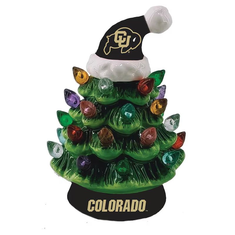 Colorado Buffaloes 4" Ceramic LED Christmas Tree