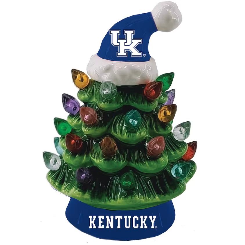 Kentucky Wildcats 4 Kentucky Wildcats 4" Ceramic LED Christmas Tree