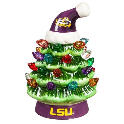 LSU Tigers 4" Ceramic LED Christmas Tree