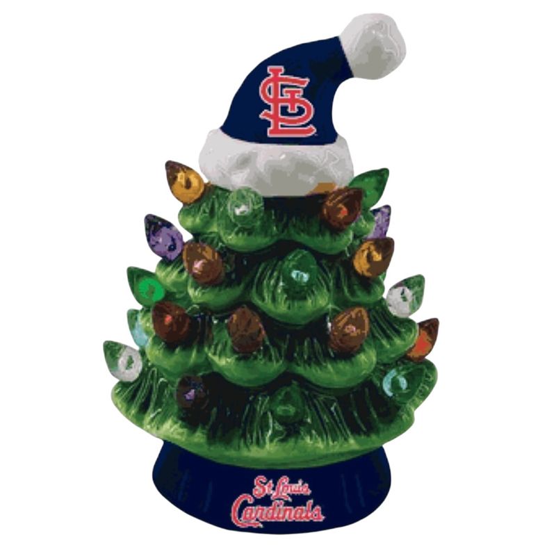 St. Louis Cardinals 4" Ceramic LED Christmas Tree