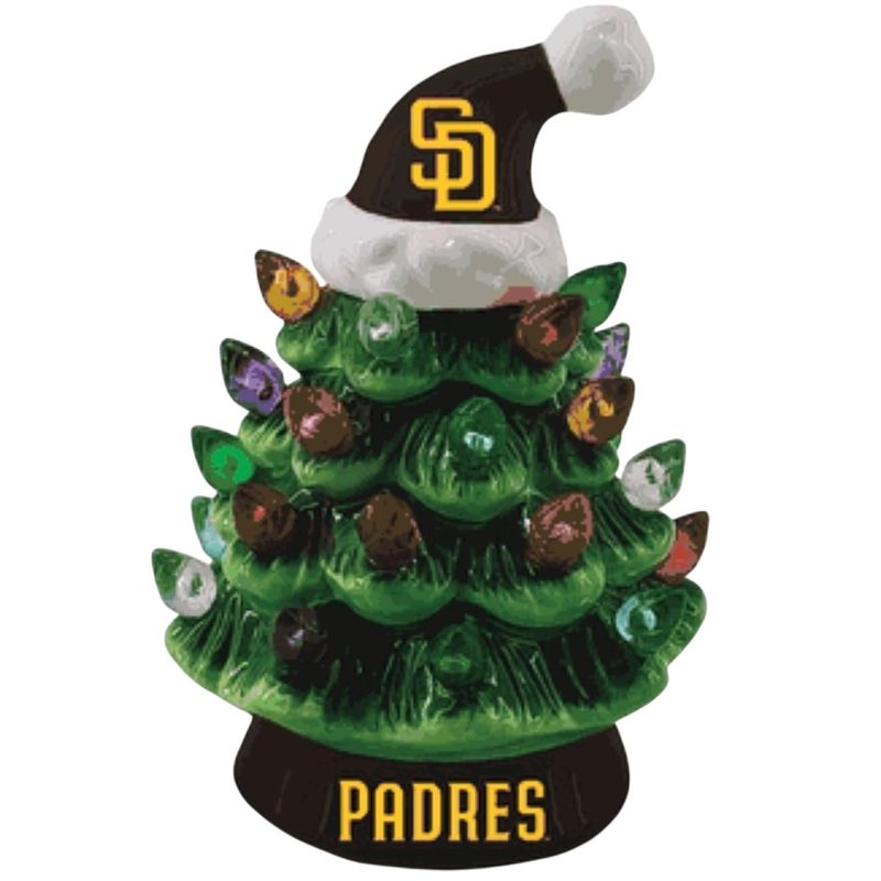 San Diego Padres 4" Ceramic LED Christmas Tree