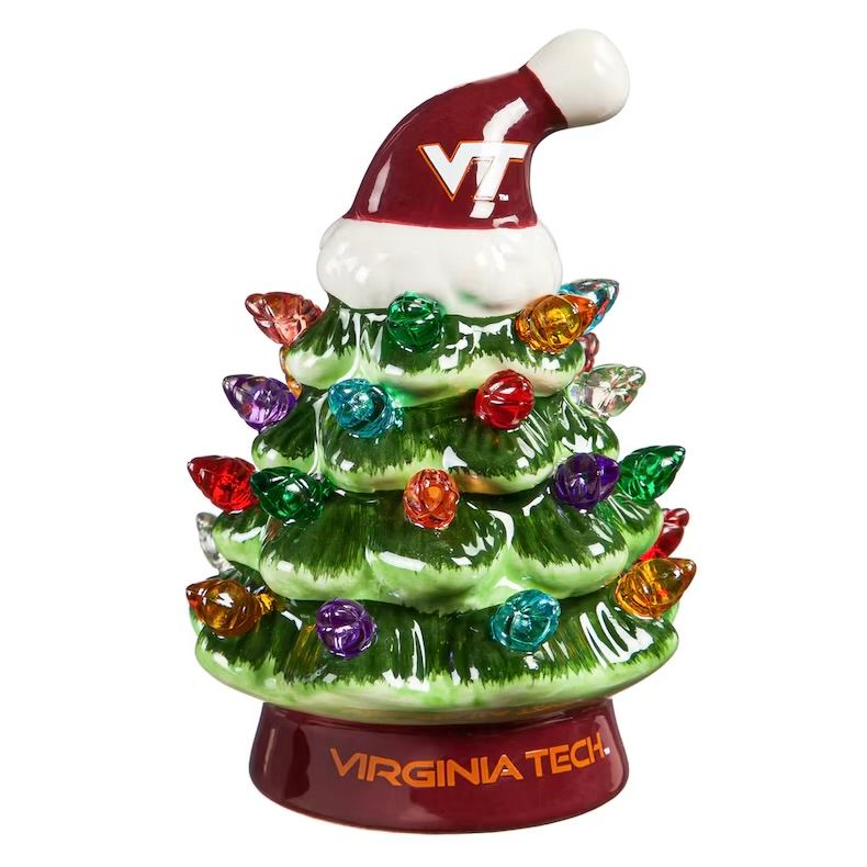 Virginia Tech Hokies 4" Ceramic LED Christmas Tree