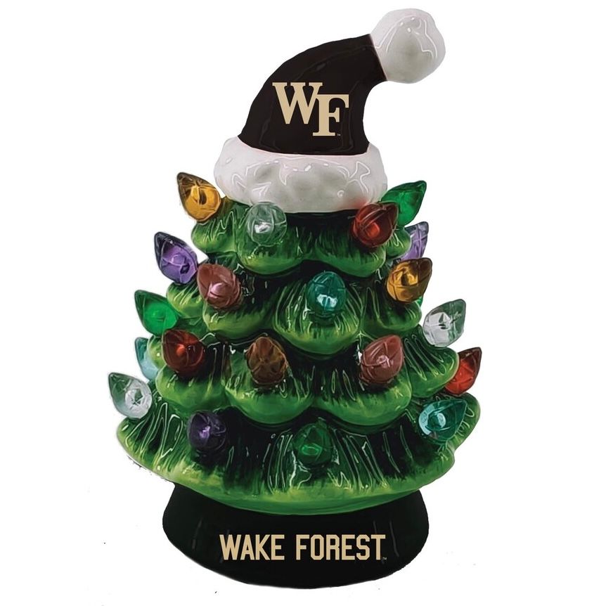 Wake Forest Demon Deacons 4 Wake Forest Demon Deacons 4" Ceramic LED Christmas Tree