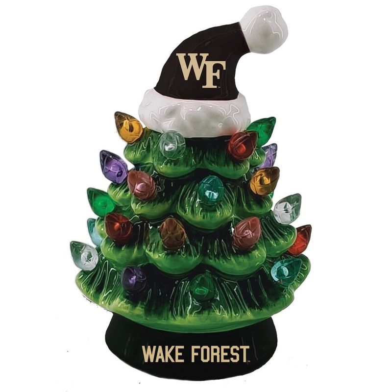 Wake Forest Demon Deacons 4" Ceramic LED Christmas Tree
