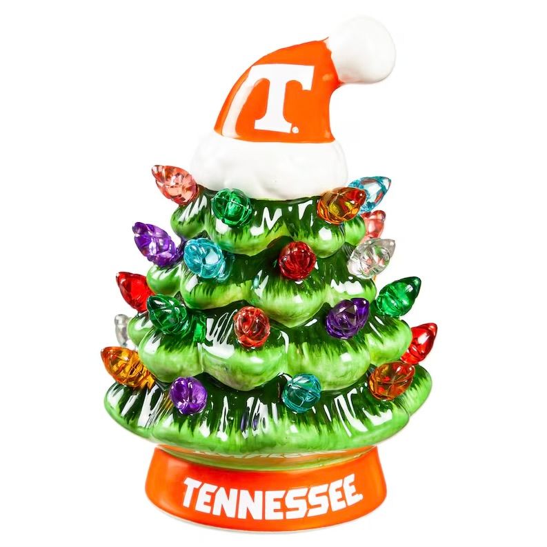 Tennessee Volunteers 4" Ceramic LED Christmas Tree