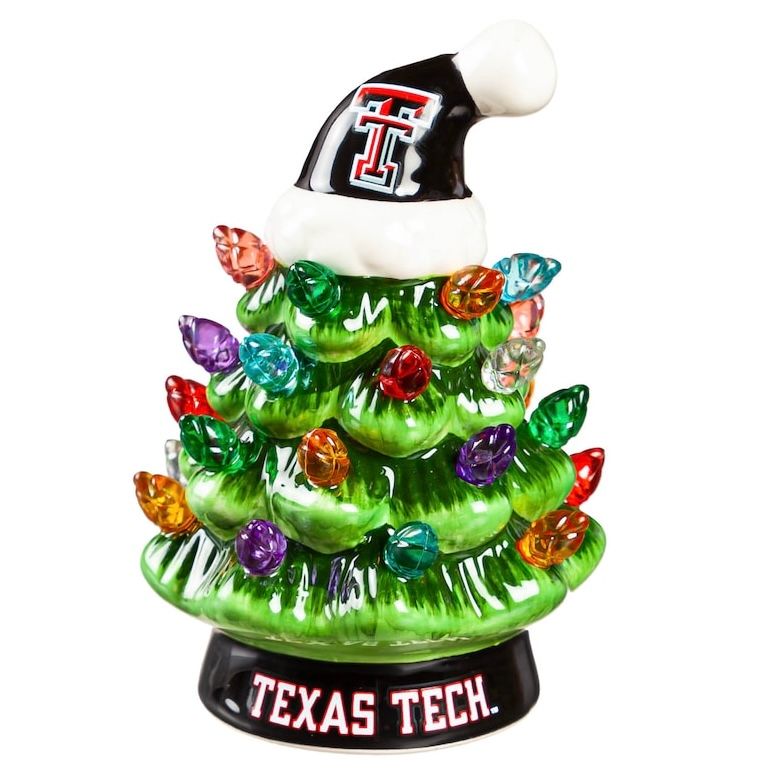 Texas Tech Red Raiders 4" Ceramic LED Christmas Tree