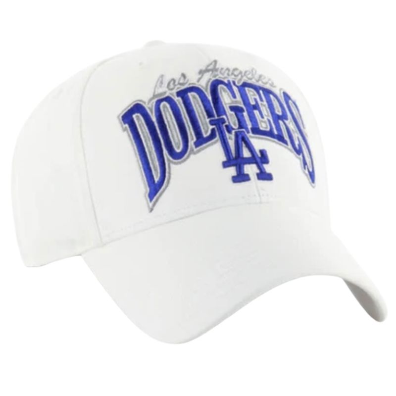 Los Angeles Dodgers Men's White Keystone 47 Brand MVP Adjustable Hat