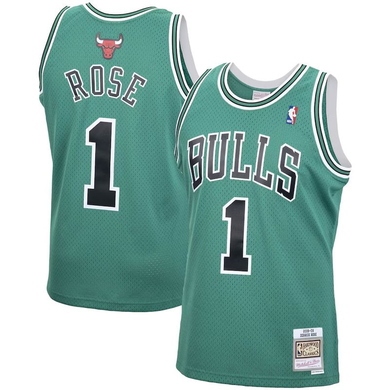 Chicago Bulls Derrick Rose 2008-09 Green Mitchell & Ness Men’s Swingman Jersey