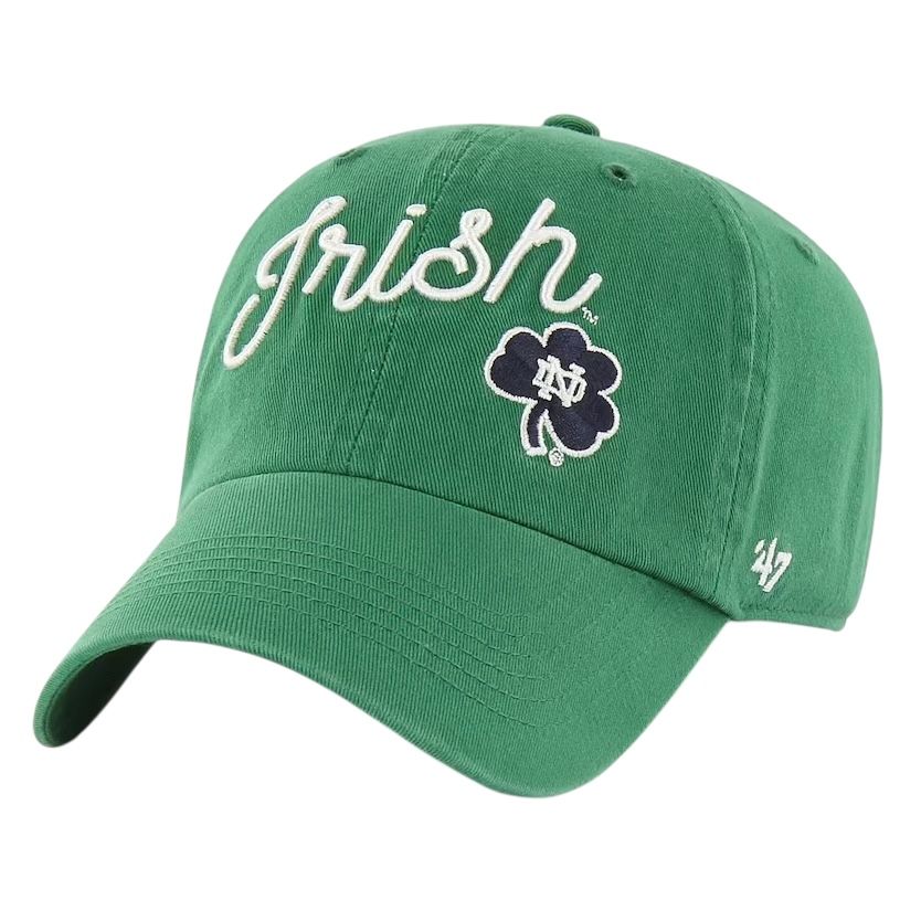 Notre Dame Fighting Irish Men’s Green Millie 47 Brand Clean Up Adjustable Hat