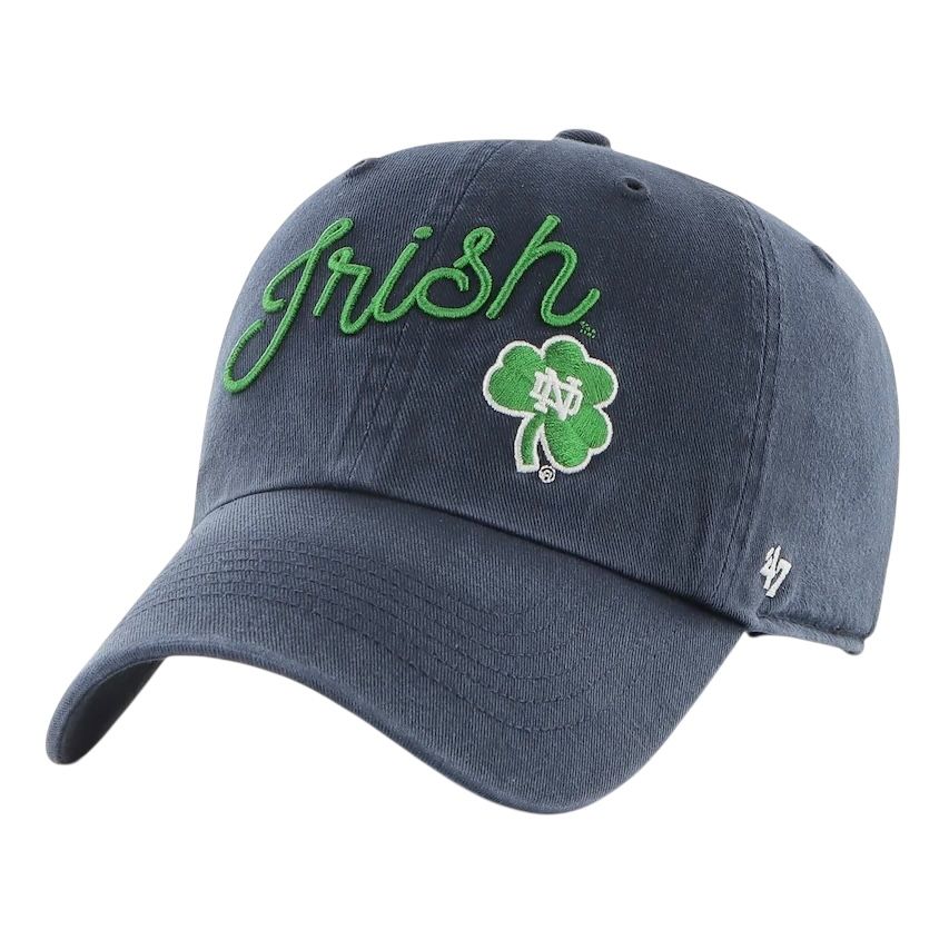 Notre Dame Fighting Irish Men’s Navy Millie 47 Brand Clean Up Adjustable Hat
