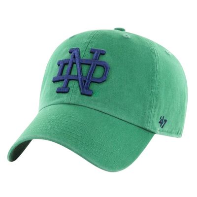 Notre Dame Fighting Irish Men’s Green Vintage 47 Brand Clean Up Adjustable Hat