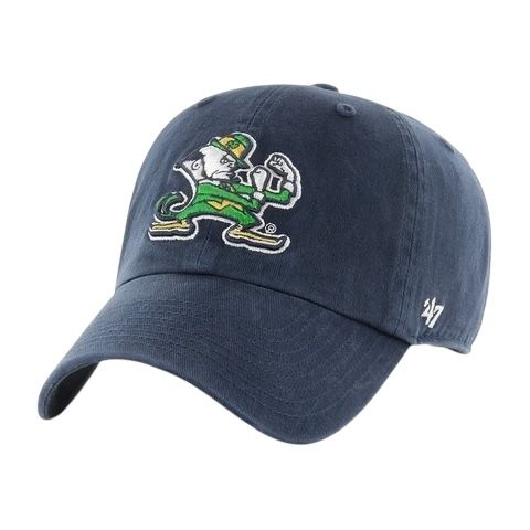 Notre Dame Fighting Irish Youth Navy 47 Brand Clean Up Adjustable Hat