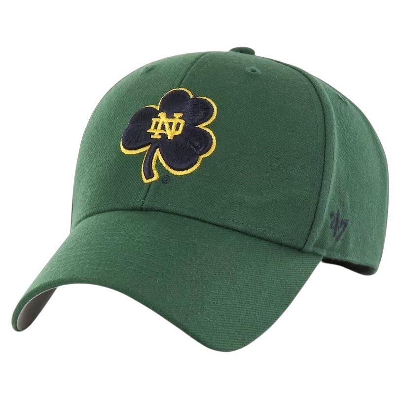 Notre Dame Fighting Irish Men's Dark Green 47 Brand MVP Adjustable Hat