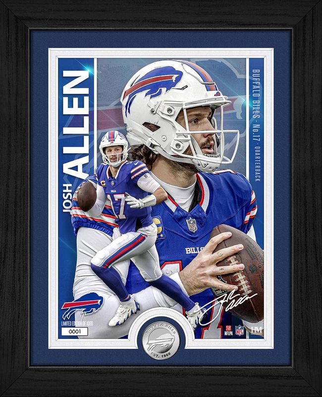 Buffalo Bills Josh Allen Artist Proof Silver Coin Photo Mint Buffalo Bills Josh Allen Artist Proof Silver Coin Photo Mint