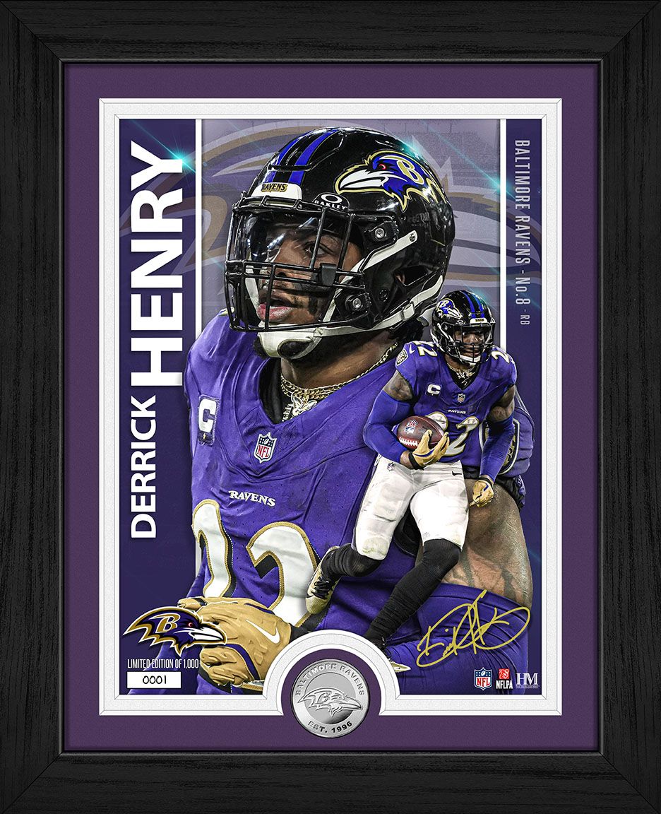 Baltimore Ravens Derrick Henry Artist Proof Silver Coin Photo Mint