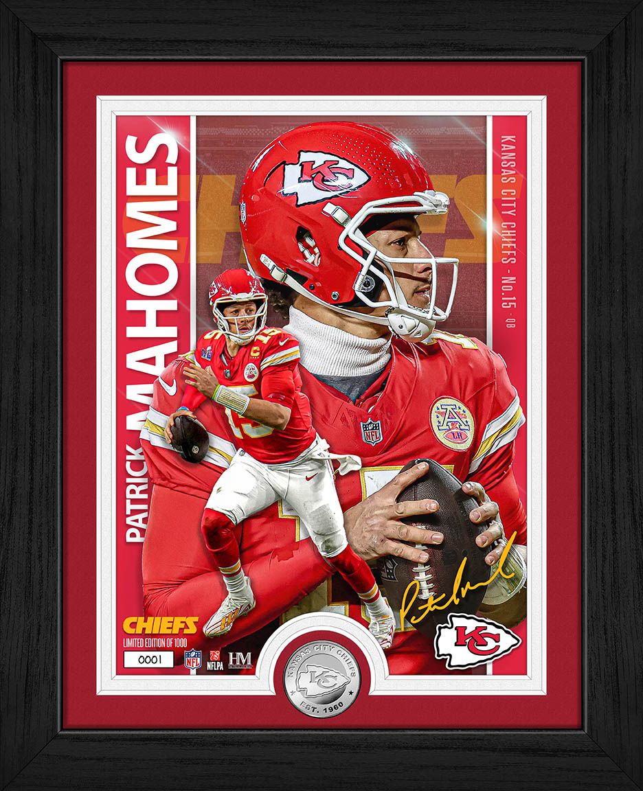 Kansas City Chiefs Patrick Mahomes Artist Proof Silver Coin Photo Mint