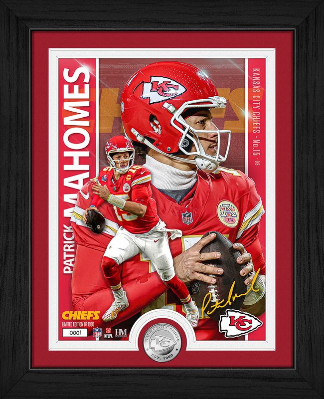 Kansas City Chiefs Patrick Mahomes Artist Proof Silver Coin Photo Mint