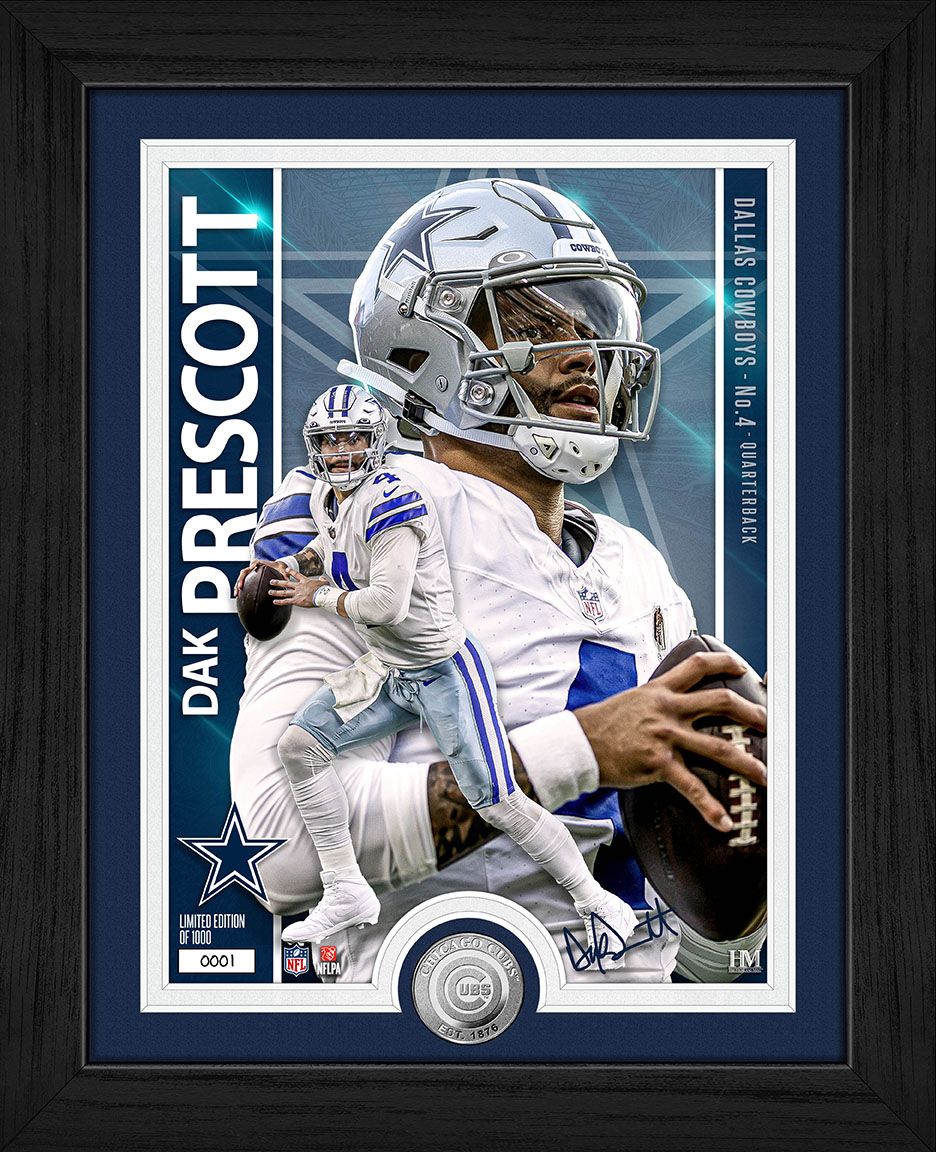 Dallas Cowboys Dak Prescott Artist Proof Silver Coin Photo Mint