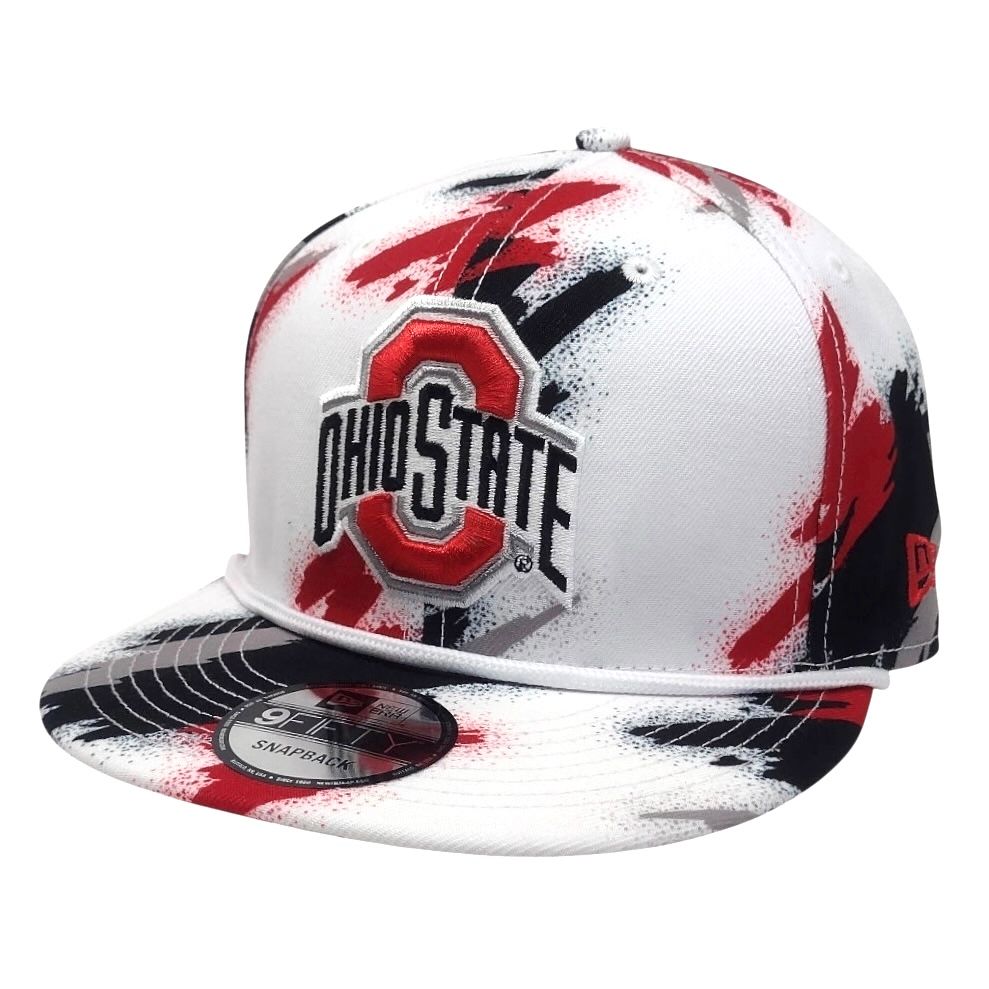 Ohio State Buckeyes Men’s Paintbrush Mitchell & Ness Snapback Hat
