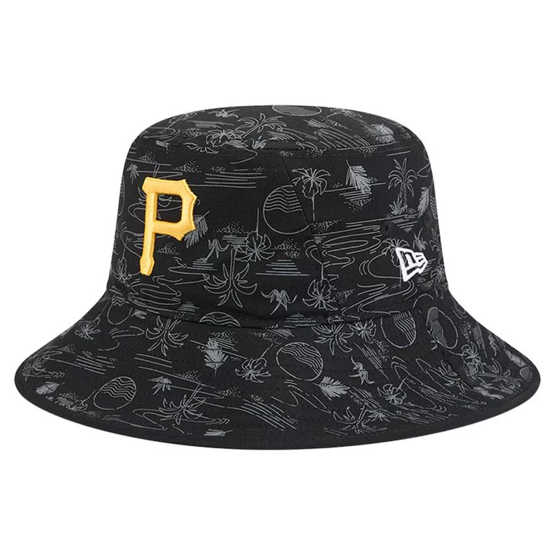 Pittsburgh Pirates Men's Black Print New Era Bucket Hat