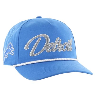 Detroit Lions Men’s Blue Overhand Script 47 Hitch Snapback Hat