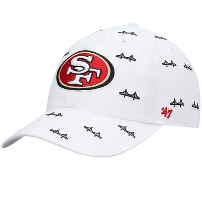 San Francisco 49ers Women's White 47 Brand Confetti Clean Up Adjustable Hat