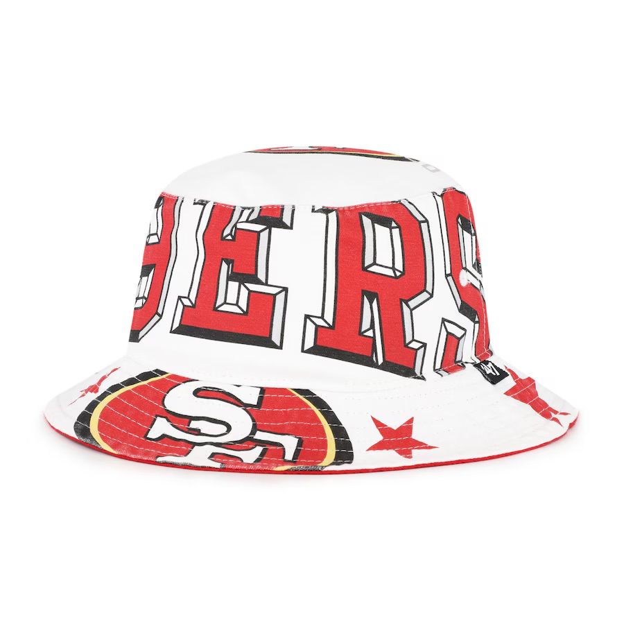 San Francisco 49ers Unisex White 47 Energize Bucket Hat