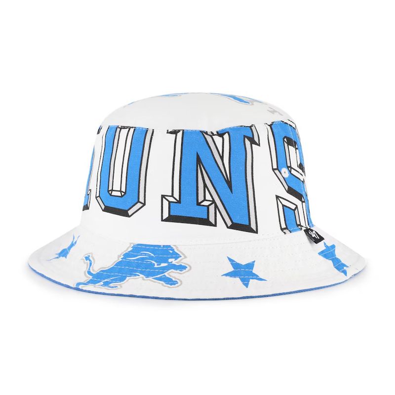 Detroit Lions Unisex White 47 Energize Bucket Hat Detroit Lions Unisex White 47 Energize Bucket Hat