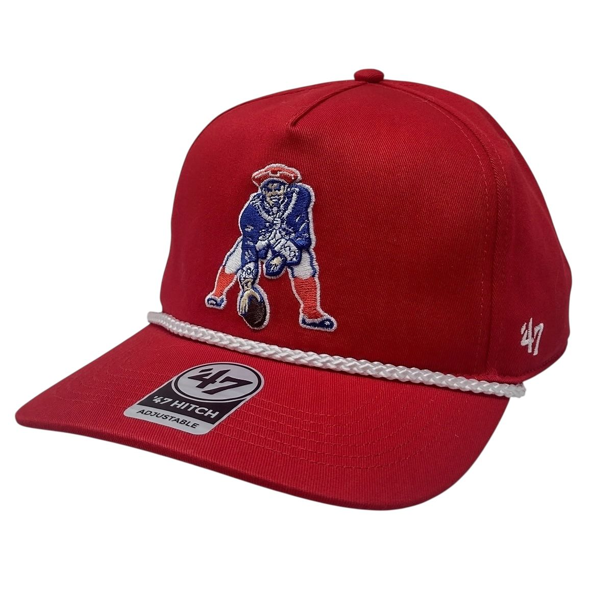 New England Patriots Men’s Red Legacy 47 Hitch Adjustable Hat