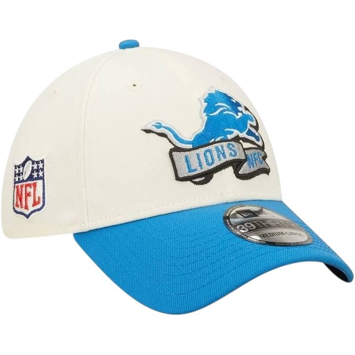 Detroit Lions Men's Gray New Era NFL Sideline 39Thirty Stretch Fit Hat
