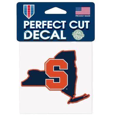 Syracuse Orange State 4" x 4" Perfect Cut Color Decal
