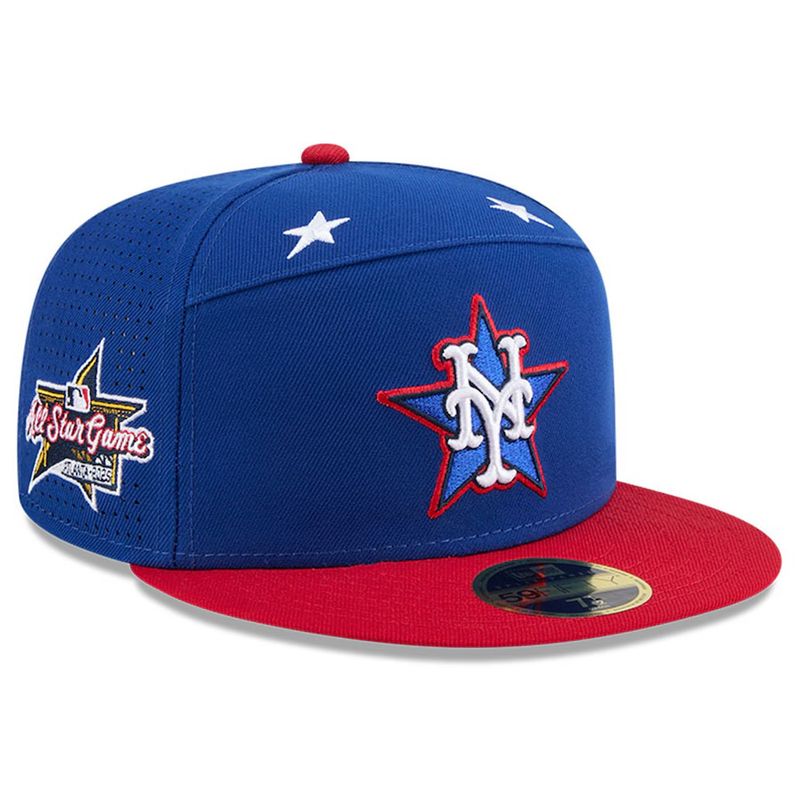 New York Mets Men's New Era Blue/Red 2025 MLB All-Star Game Workout Side Patch 59FIFTY Fitted Hat