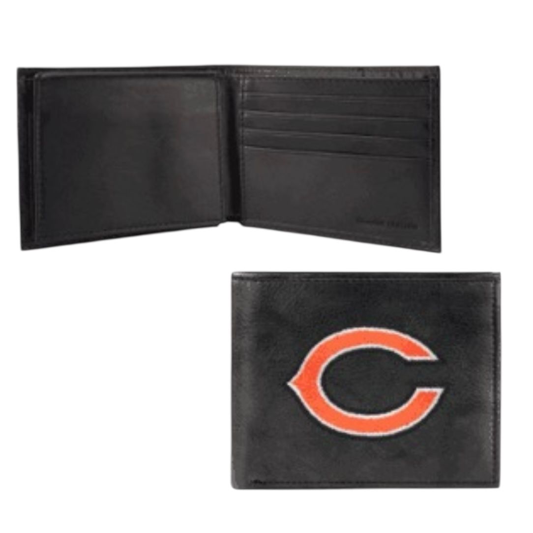 Chicago Bears Genuine Leather Billfold Wallet