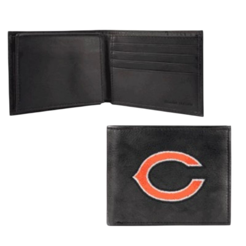 Chicago Bears Genuine Leather Billfold Wallet